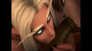 Nos Elf Benywaidd a Draenei Benyw sugno wneud Orc.