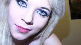 Hot sexy Mädchen Sabbern Zunge