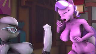 Futa ملعقة فضية x تاج الماس Facefuck-60FPS