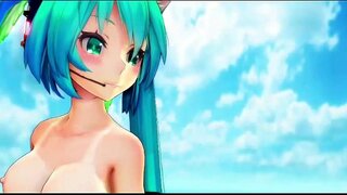 Miku Pridėti Seksualus Šokis Nuogas MMD