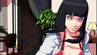 Hinata kucheza MMD 3D SDM naruto