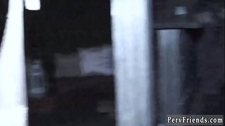 Teen șocat de profesor Aspen Romanoff și Monica Asis și Marilyn Mansion facut cu mana ajuta