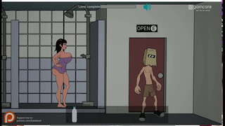 Nadržané dievčatá trvať Fuckerman je veľký péro v ich šťavnaté piči a zadku