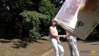HUNT4K. Комил выбритая киска ва подтянутая попка ба дасти охотника