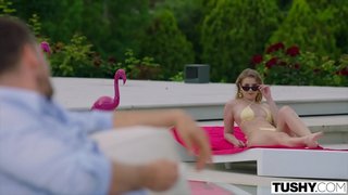 TUSHY സെക്സി Eyla has first anal experience with sugar daddy